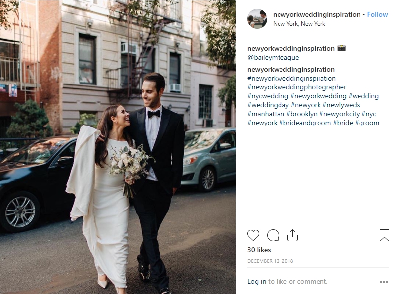 wedding hashtag instagram model